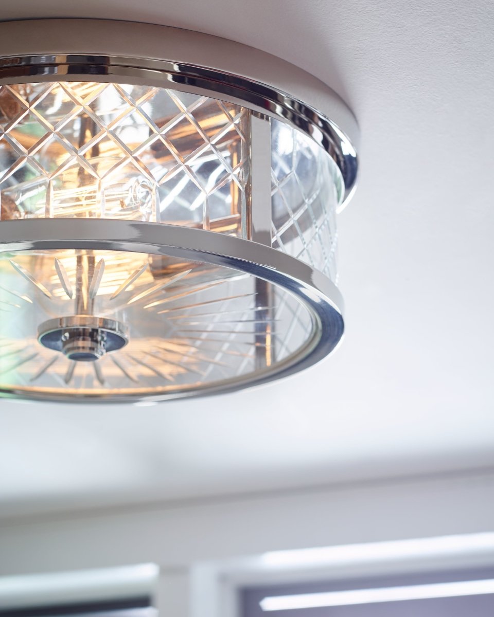 Plafonnier Alec - Nickel poli by Visual Comfort Studio | Luminaires & cie