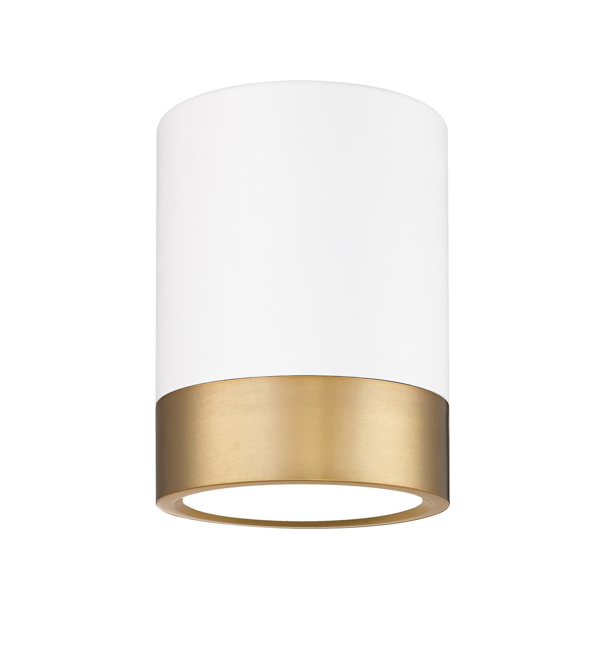 Plafonnier Algar Blanc mat + Or moderne, 6" – Z-Lite