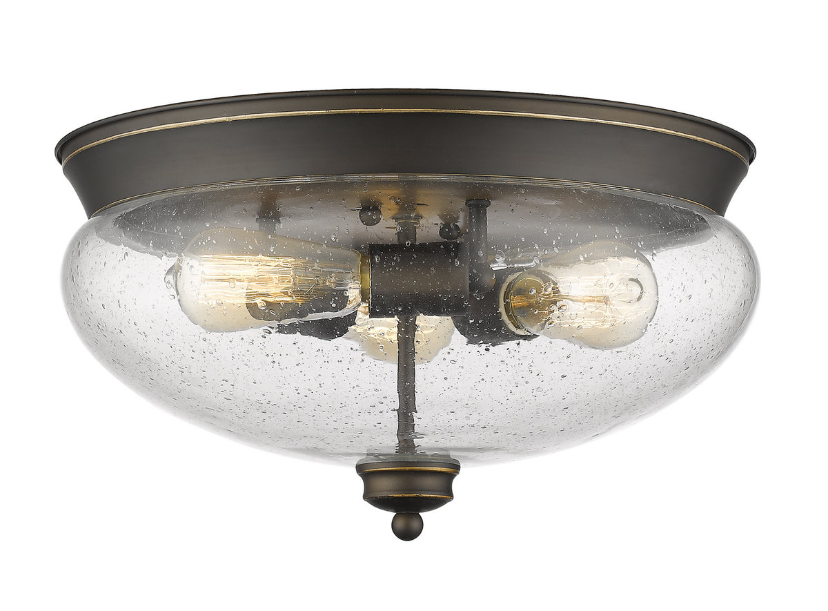 Plafonnier Amon Bronze vieilli, 15" – Z-Lite