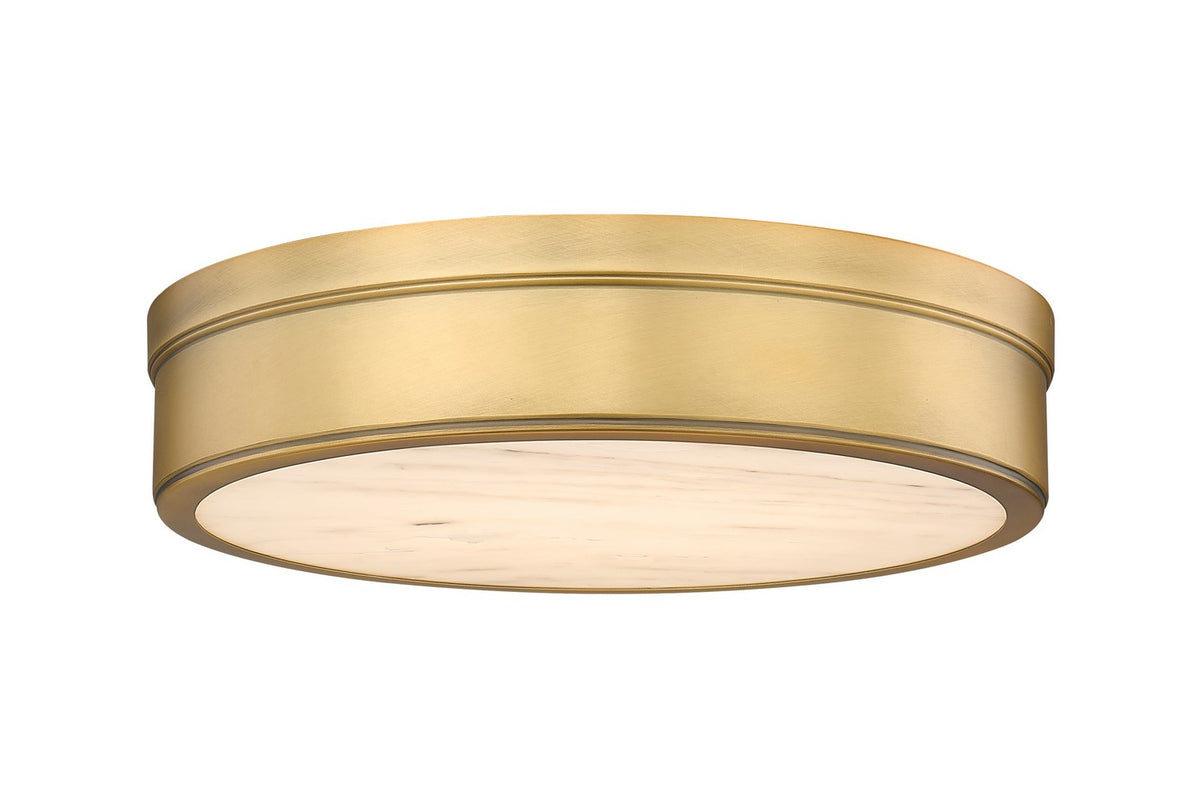 Plafonnier Anders Laiton frotté, 15" – Z-Lite