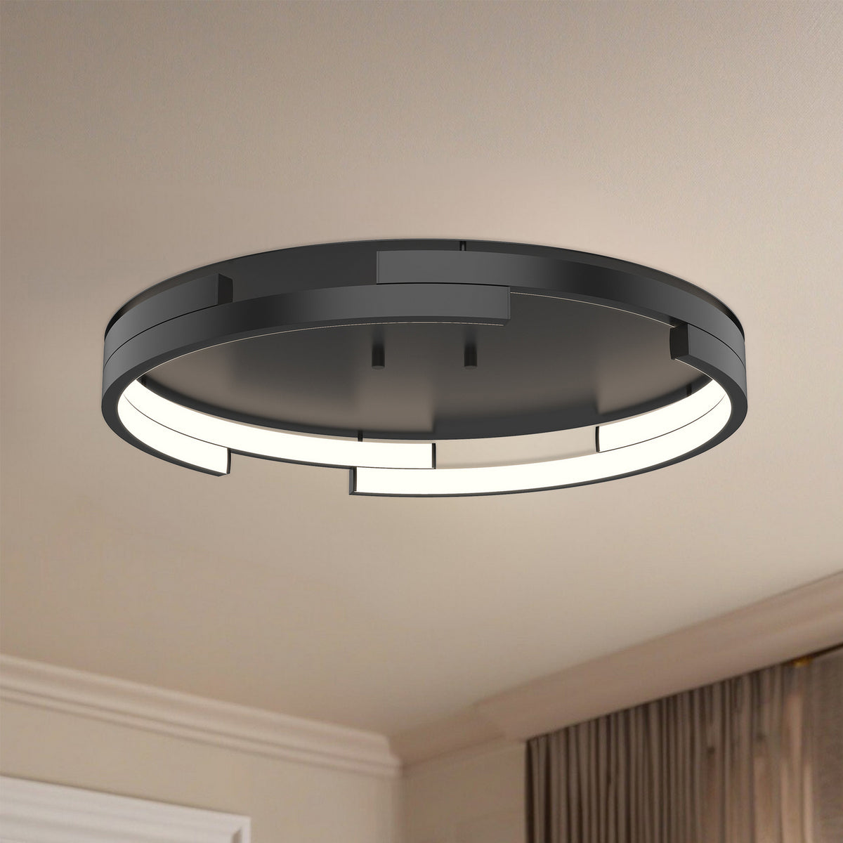 Plafonnier Anello Minor Noir – vue 2