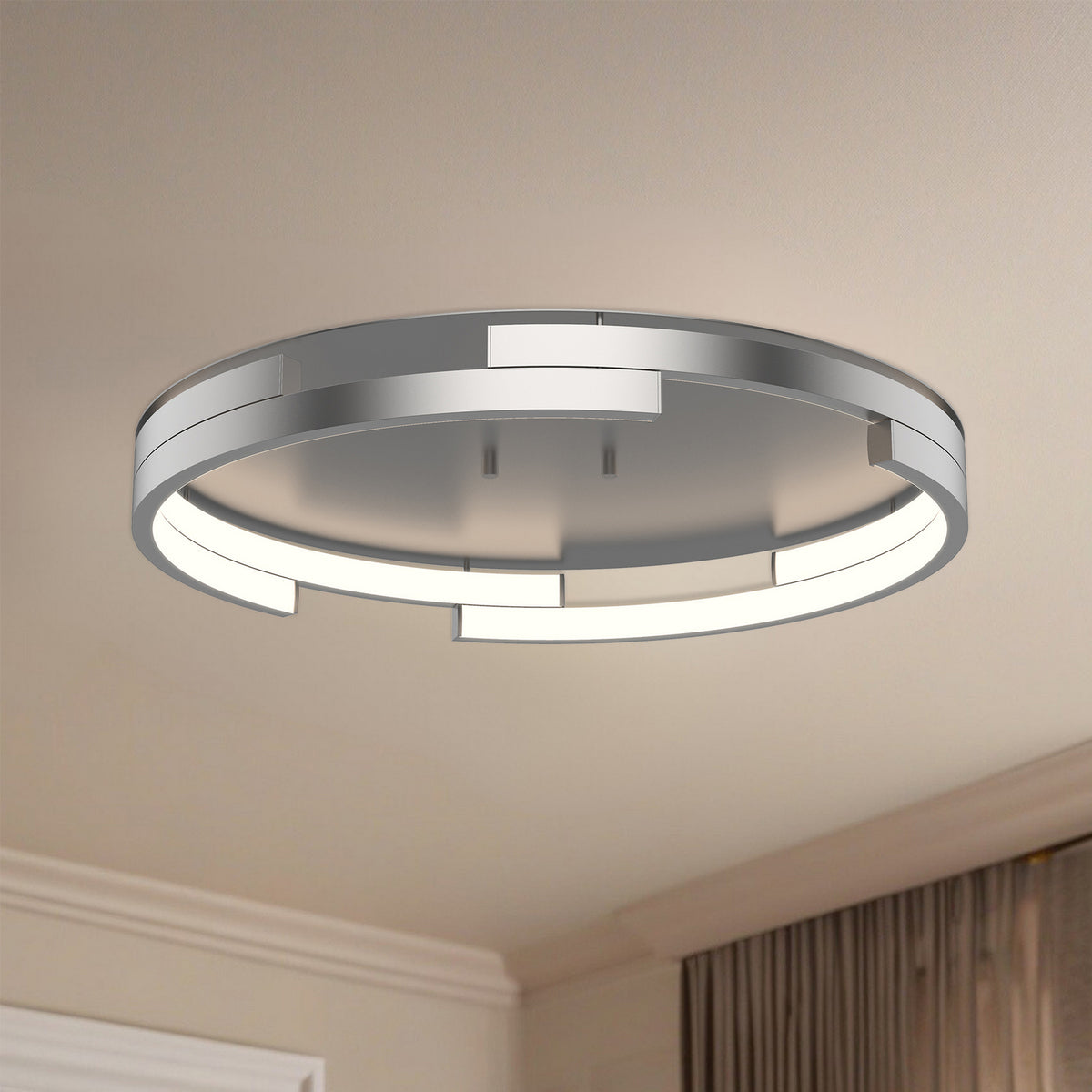 Plafonnier Anello Minor Nickel brossé – vue 2