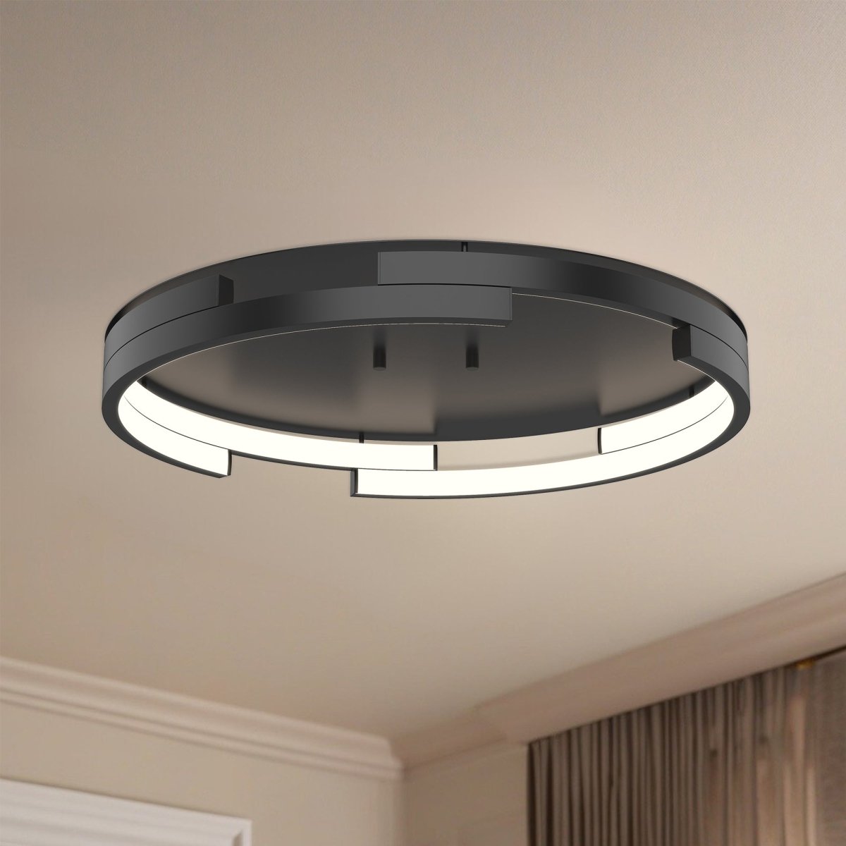 Plafonnier Anello Minor - Noir by Kuzco Lighting | Luminaires & cie