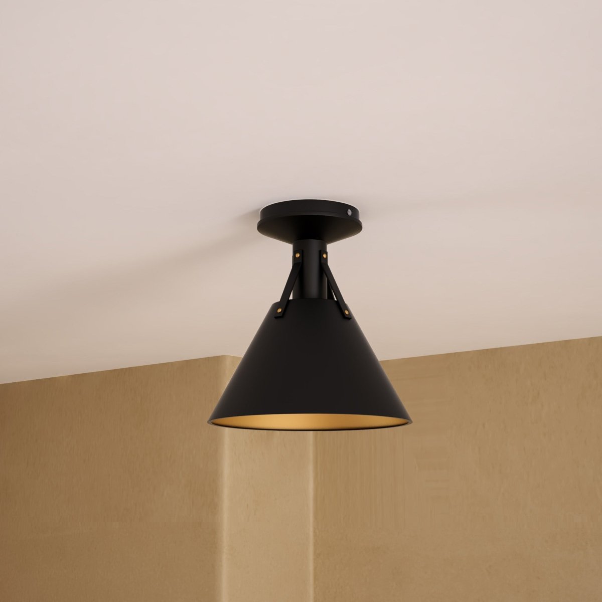 Plafonnier Archer - Noir mat 10" by Alora Lighting | Luminaires & cie