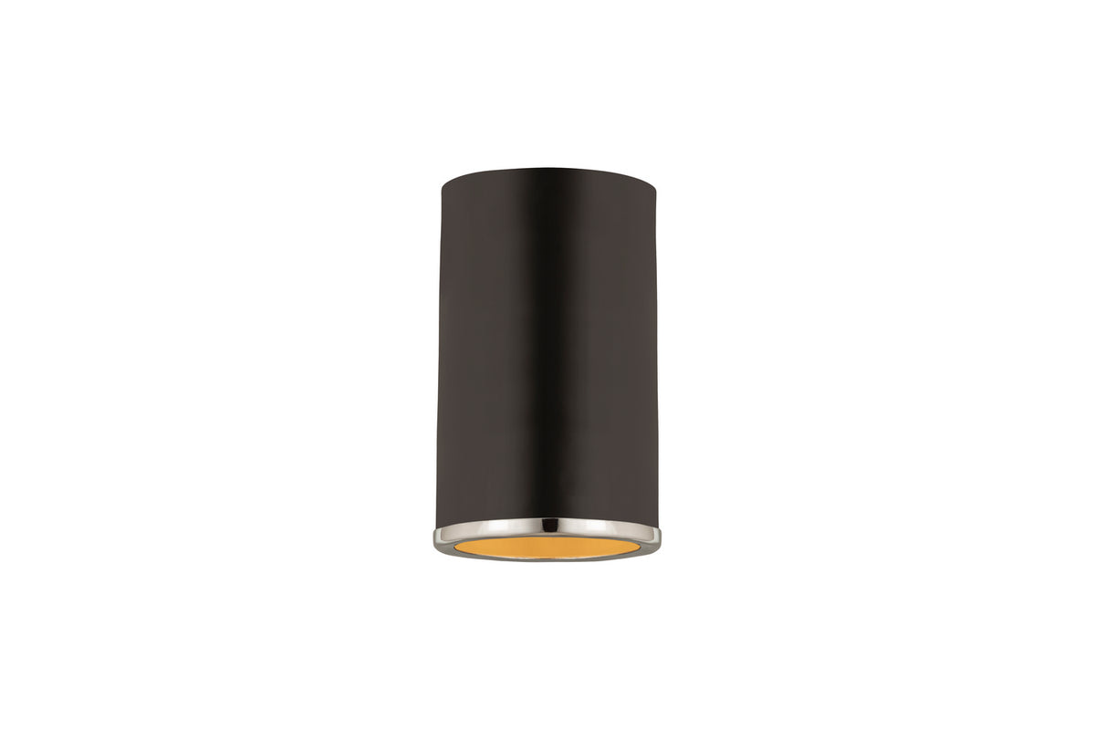 Plafonnier Arlo Noir mat + Chrome, 5 1/4" – Z-Lite
