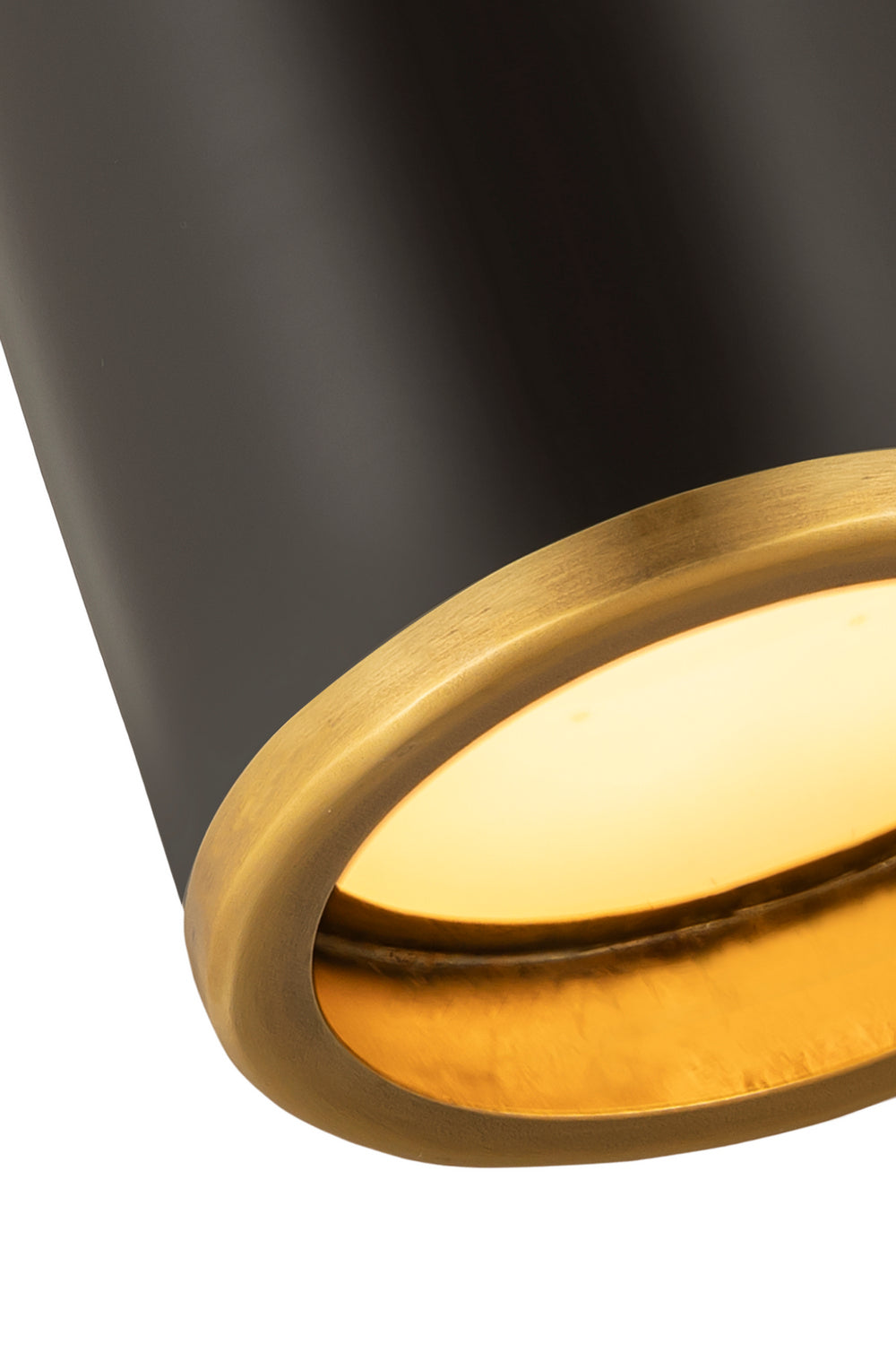 Plafonnier Arlo Noir mat + Laiton bruni, 5 1/4" – vue 4