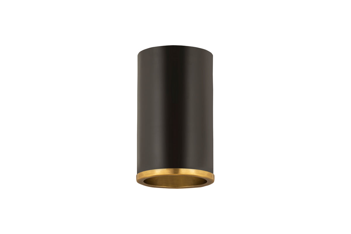 Plafonnier Arlo Noir mat + Laiton bruni, 5 1/4" – vue 5