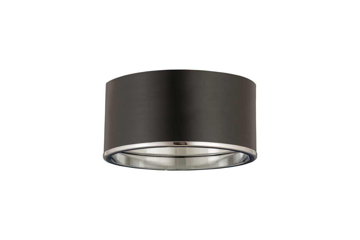 Plafonnier Arlo Noir mat + Chrome, 12 1/4" – vue 4