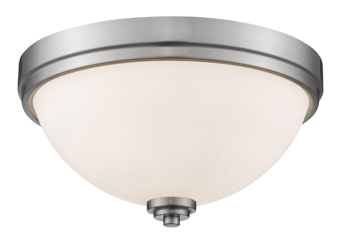 Plafonnier Ashton Nickel brossé, 13" – Z-Lite
