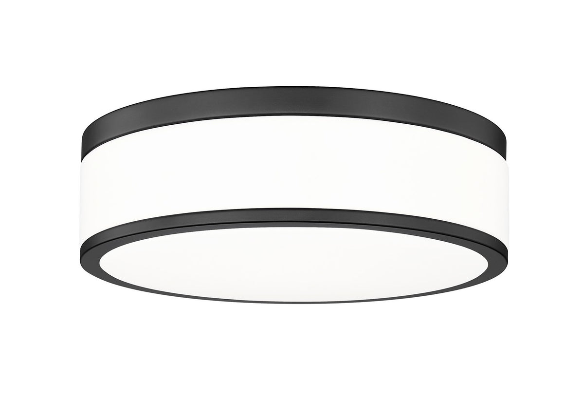 Plafonnier Ballord Noir mat, 12" – Z-Lite