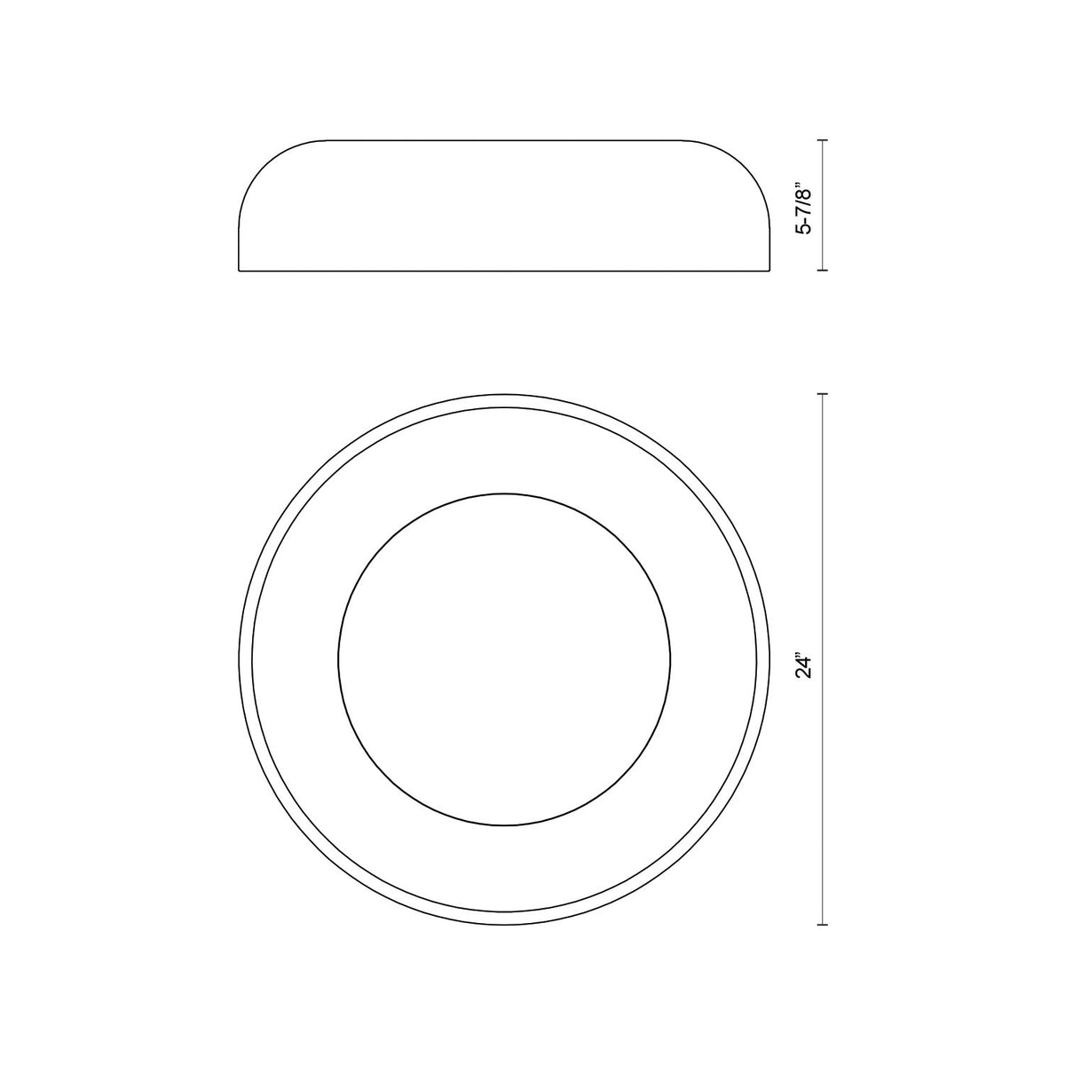 Plafonnier Beacon Noir, 24" – vue 3