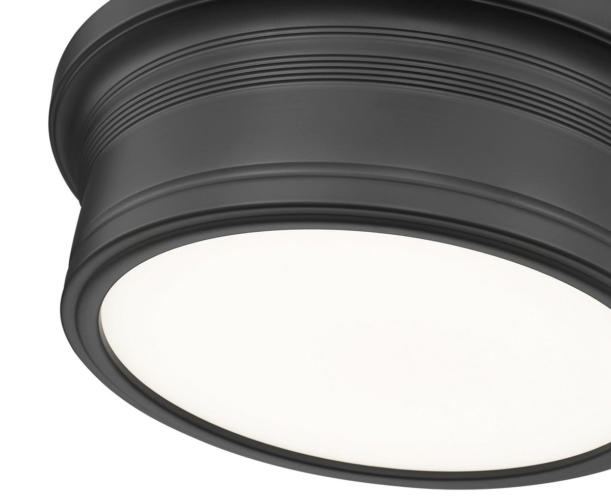 Plafonnier Bentley Noir mat, 12" – vue 3