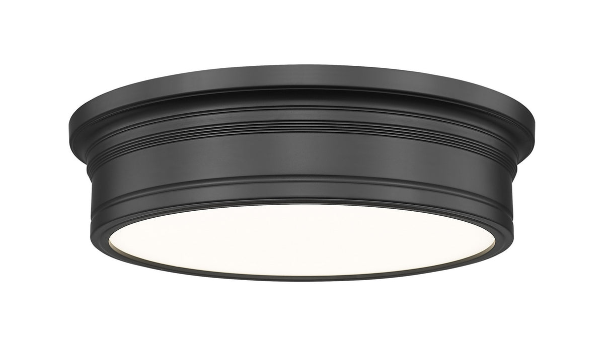 Plafonnier Bentley Noir mat, 16" – Z-Lite