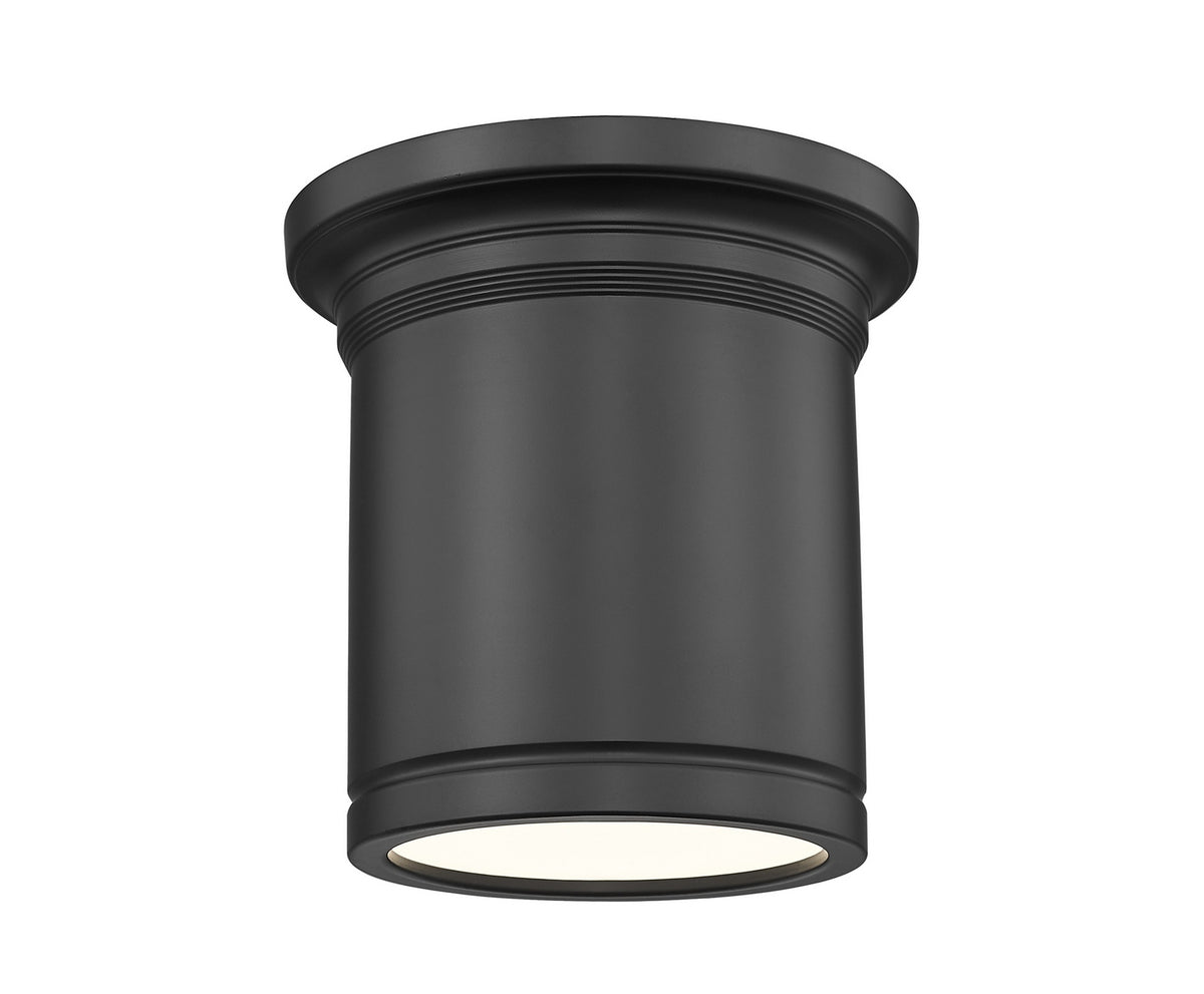 Plafonnier Bentley Noir mat, 8" – Z-Lite