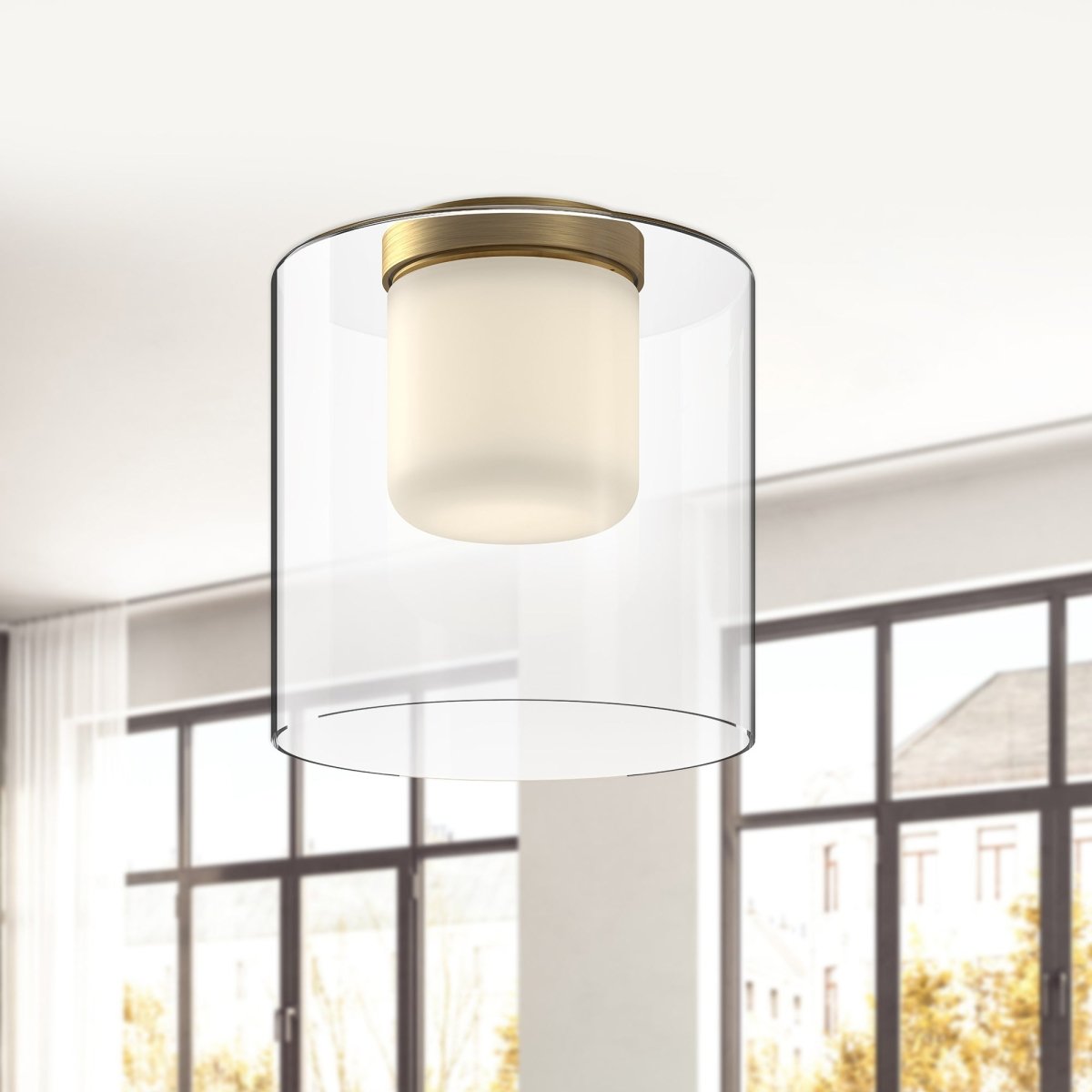 Plafonnier Birch - Or 9 1/2" by Kuzco Lighting | Luminaires & cie
