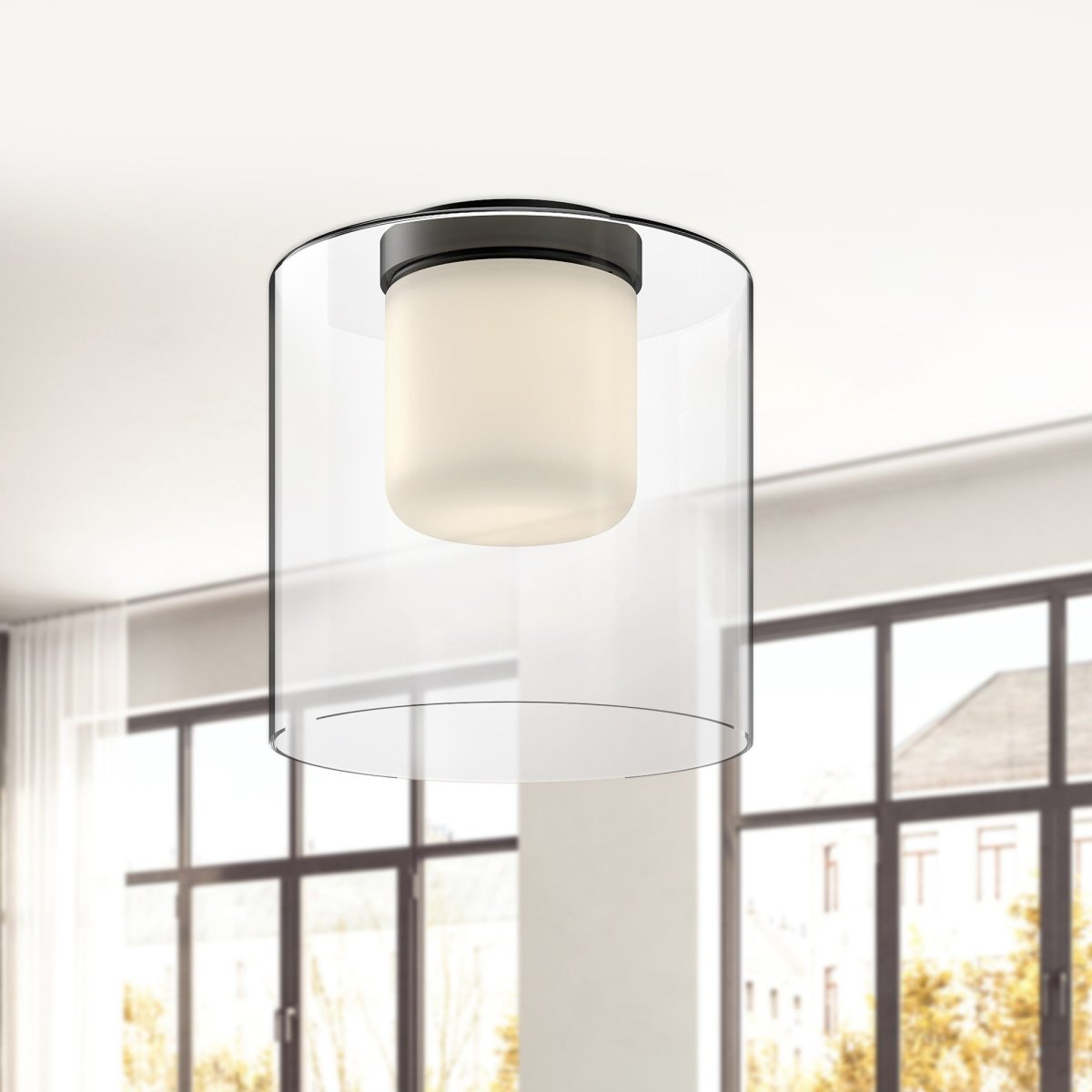 Plafonnier Birch - Noir 9 1/2" by Kuzco Lighting | Luminaires & cie
