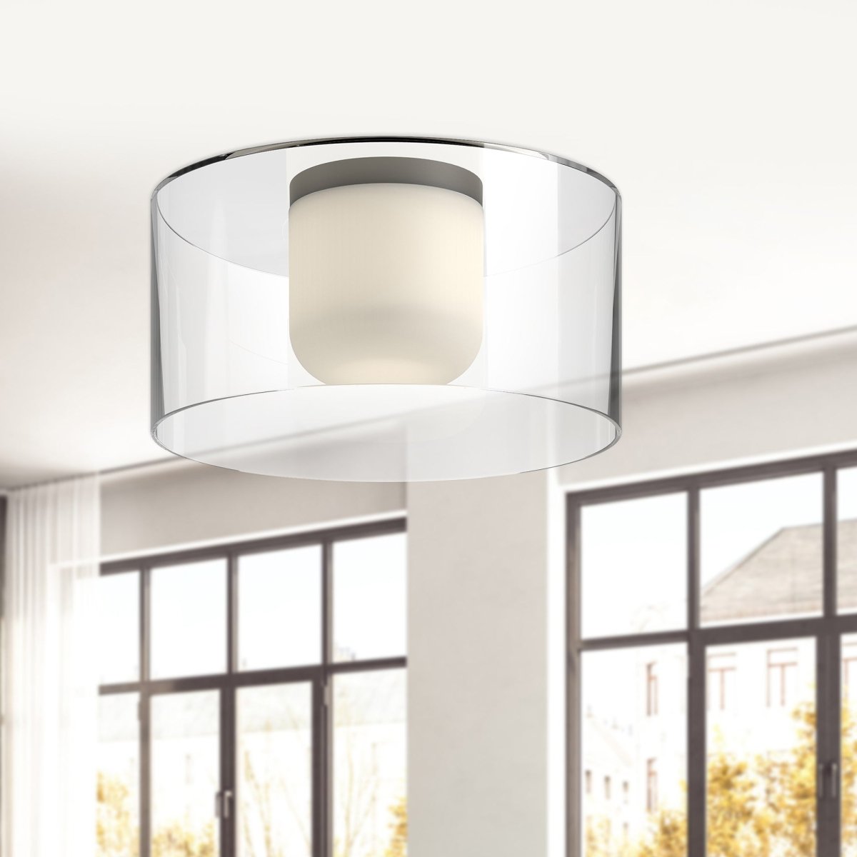 Plafonnier Birch - Noir 12" by Kuzco Lighting | Luminaires & cie