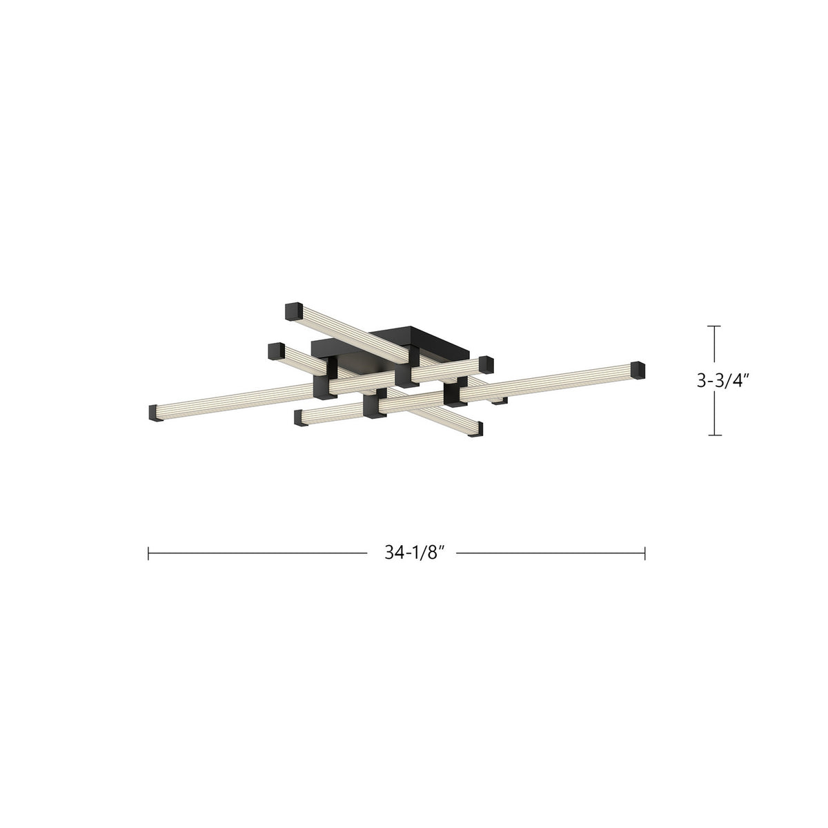 Plafonnier Blade Or brossé – vue 3