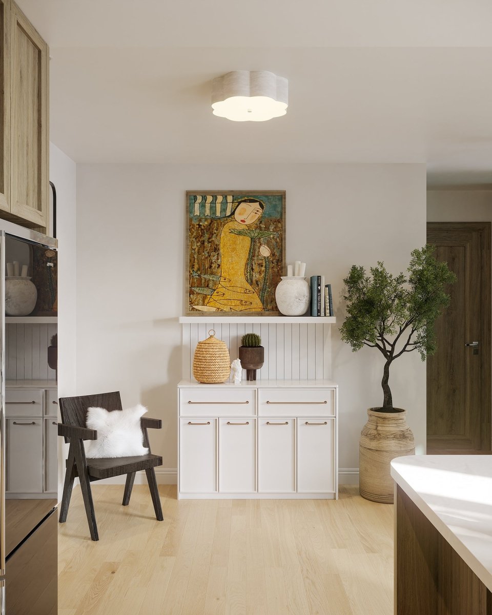 Plafonnier Blossom - Blanc antique by Alora Lighting | Luminaires & cie