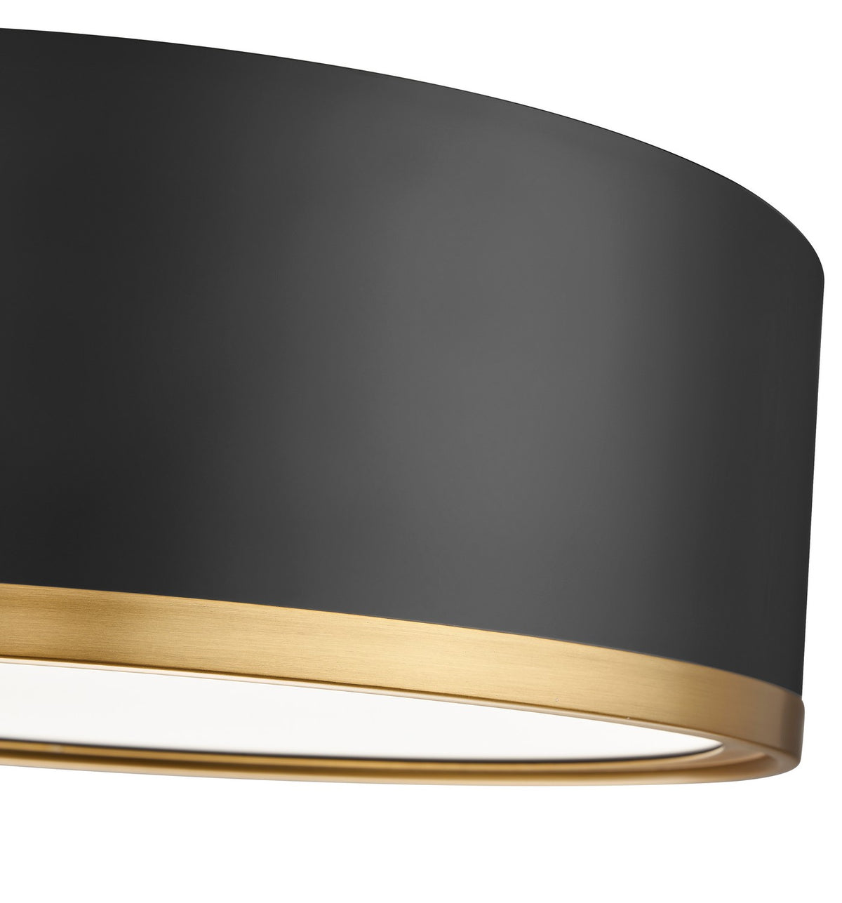 Plafonnier Bradley Noir mat + Or moderne, 12 1/4" – vue 5