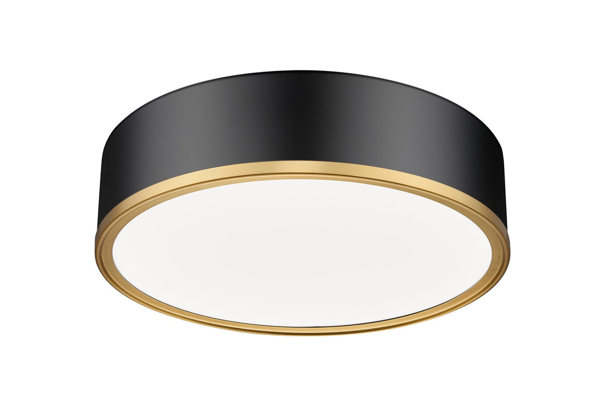 Plafonnier Bradley Noir mat + Or moderne, 16" – vue 3