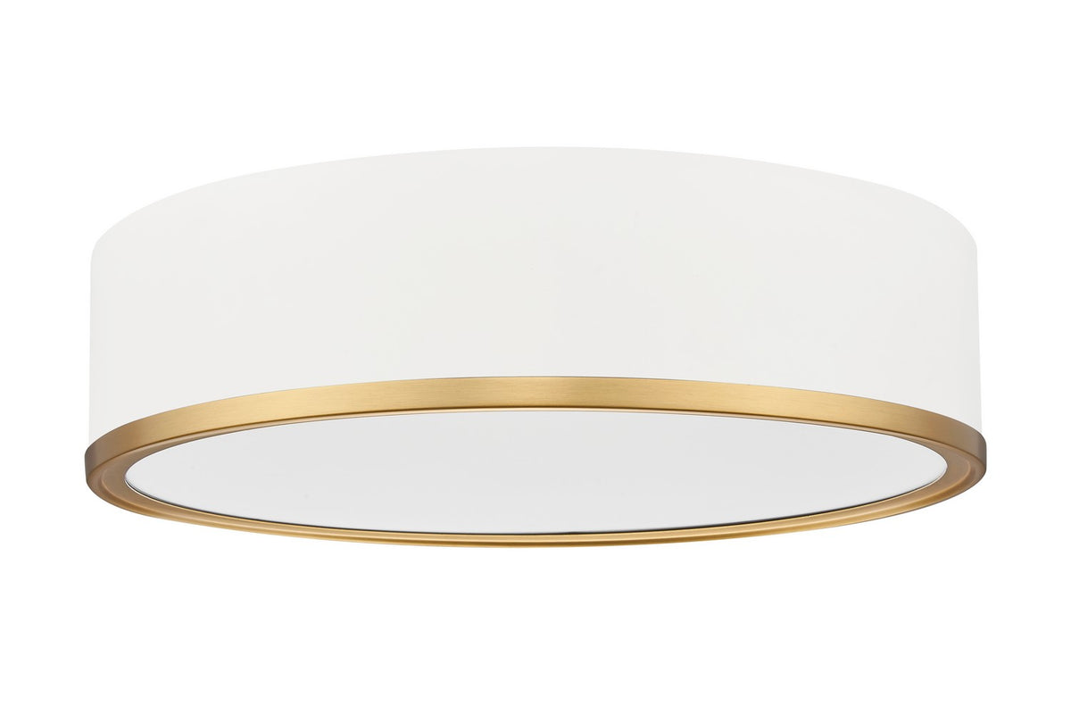 Plafonnier Bradley Blanc mat + Or moderne, 16" – vue 4