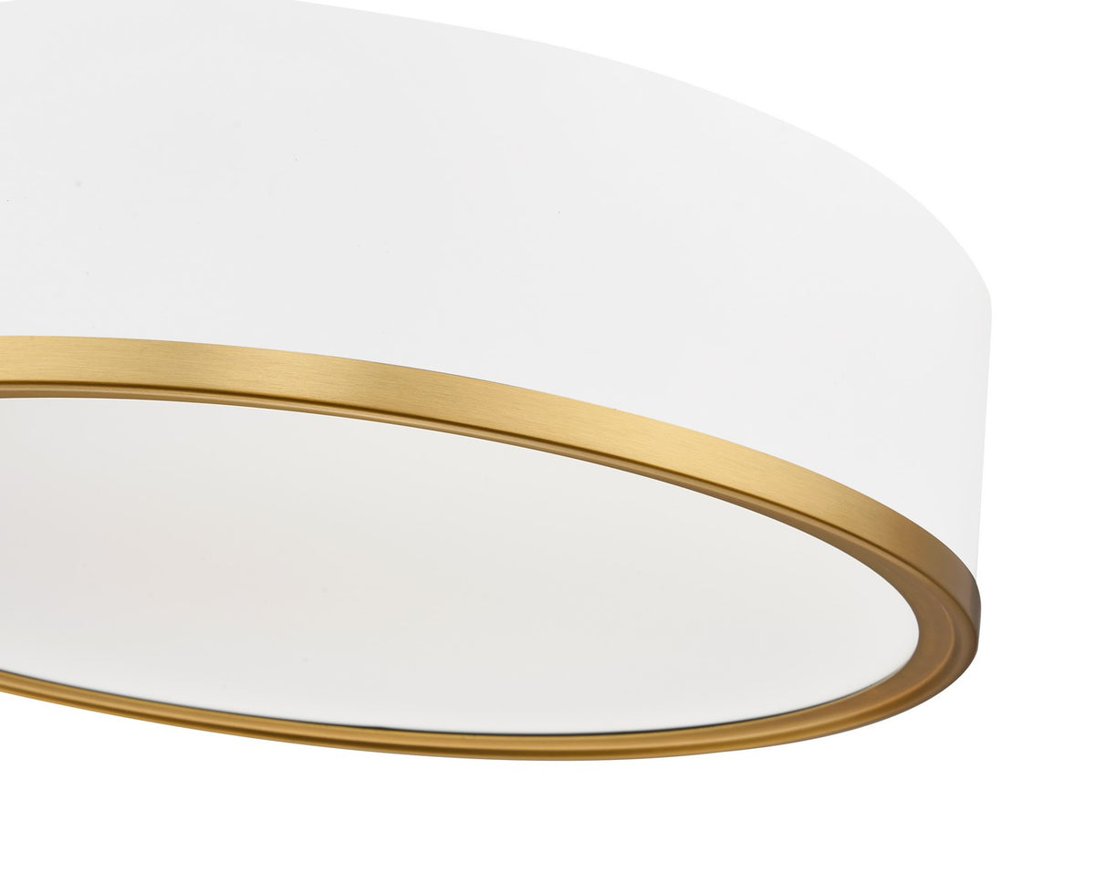 Plafonnier Bradley Blanc mat + Or moderne, 16" – vue 5