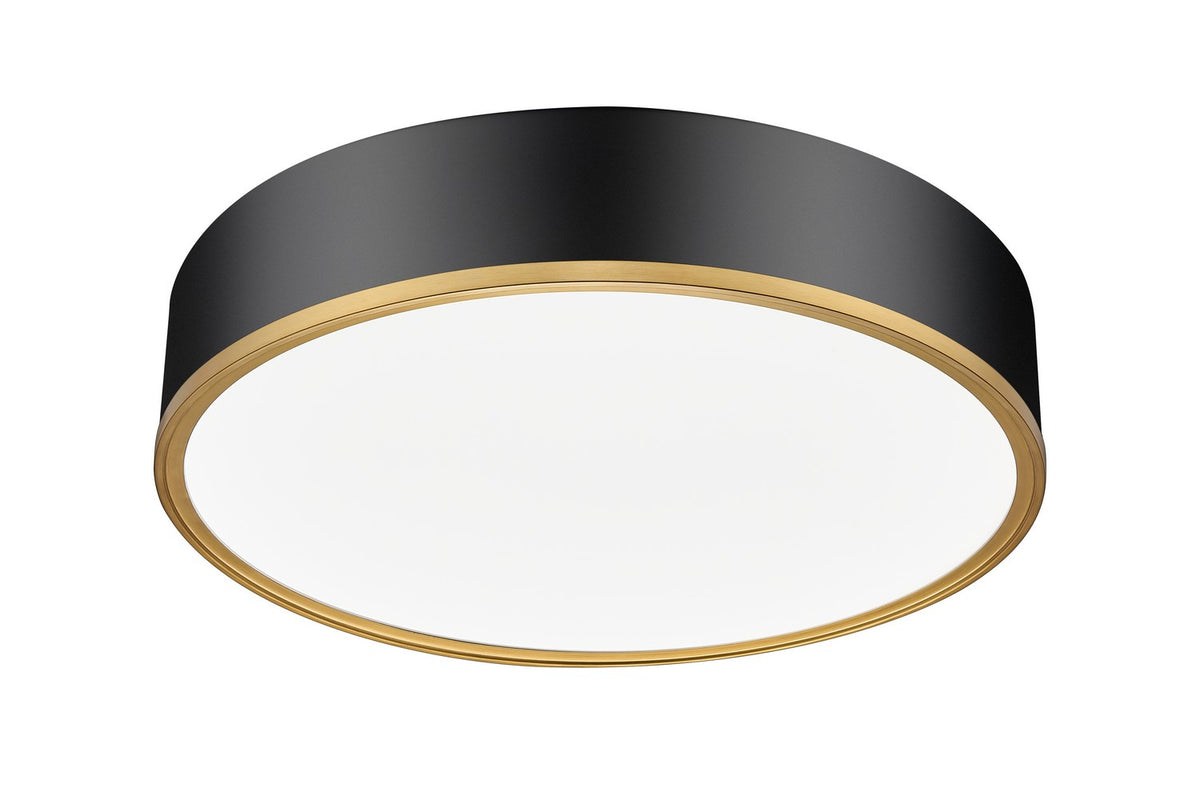 Plafonnier Bradley Noir mat + Or moderne, 20 1/4" – vue 3