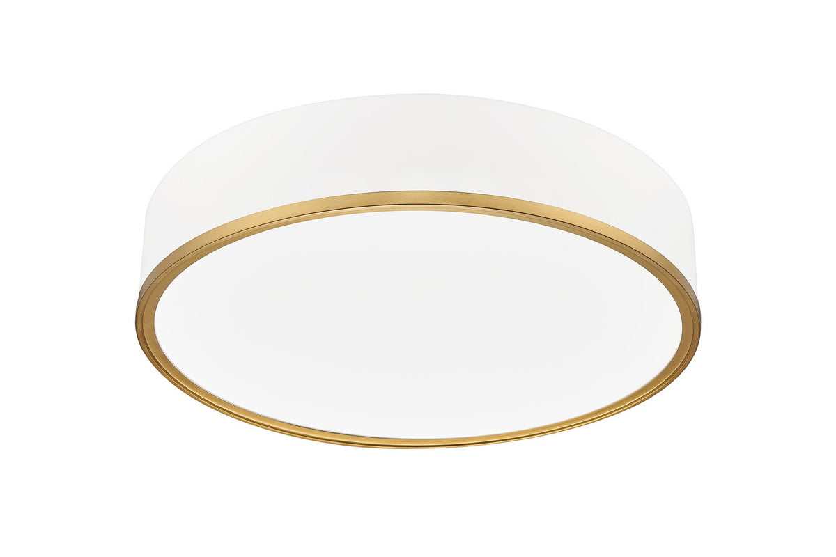 Plafonnier Bradley Blanc mat + Or moderne, 20 1/4" – vue 3