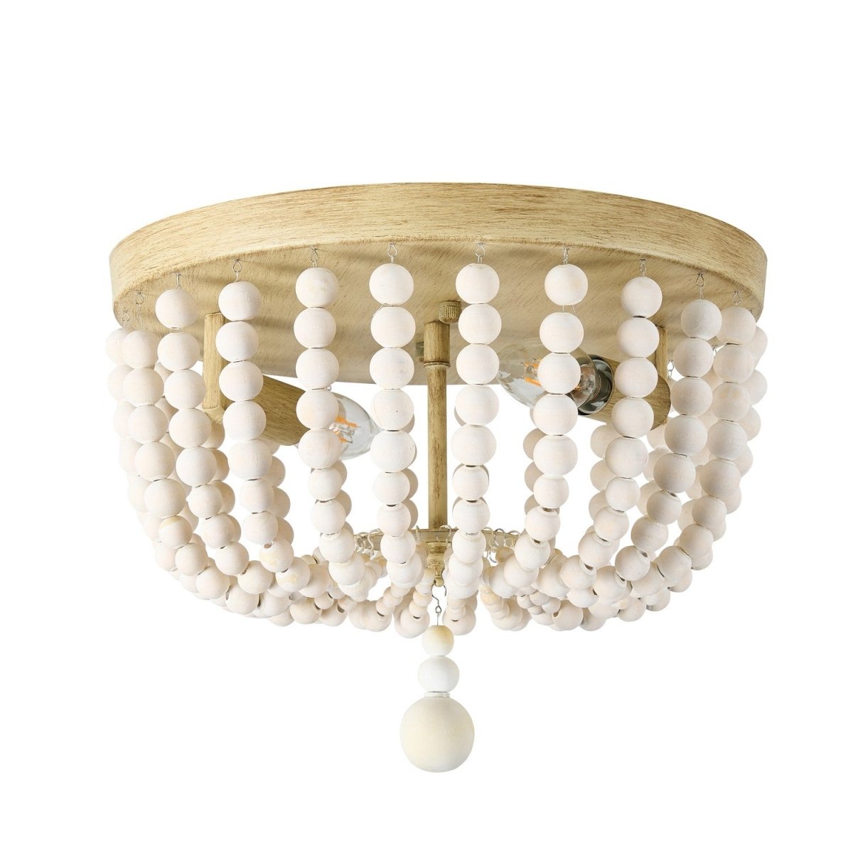 Plafonnier Bridget - Blanc vintage / Blanc usé by Dainolite | Luminaires & cie