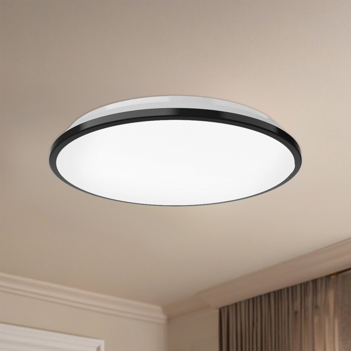 Plafonnier Brook - Noir 11 1/8" 3000°K by Kuzco Lighting | Luminaires & cie