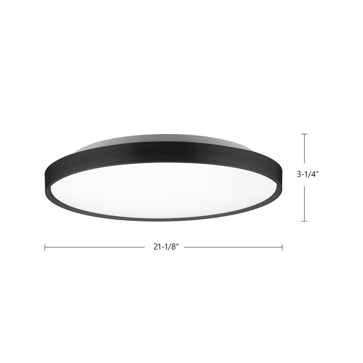 Plafonnier Brunswick Noir, 21 1/8", 5CCT/2700K/3000K/3500K/4000K/5000K – vue 3