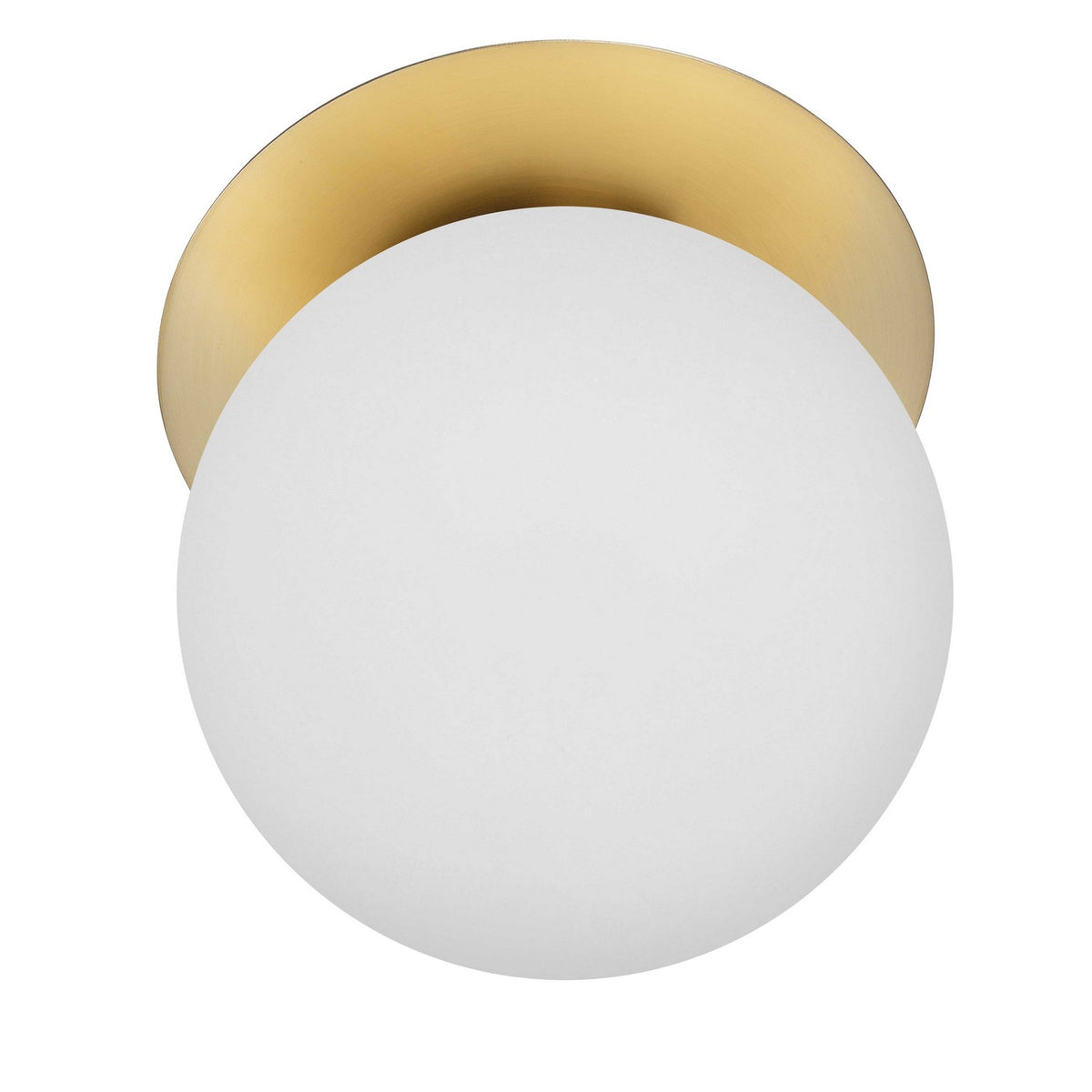 Plafonnier Burlat Blanc / Laiton vieilli – Dainolite