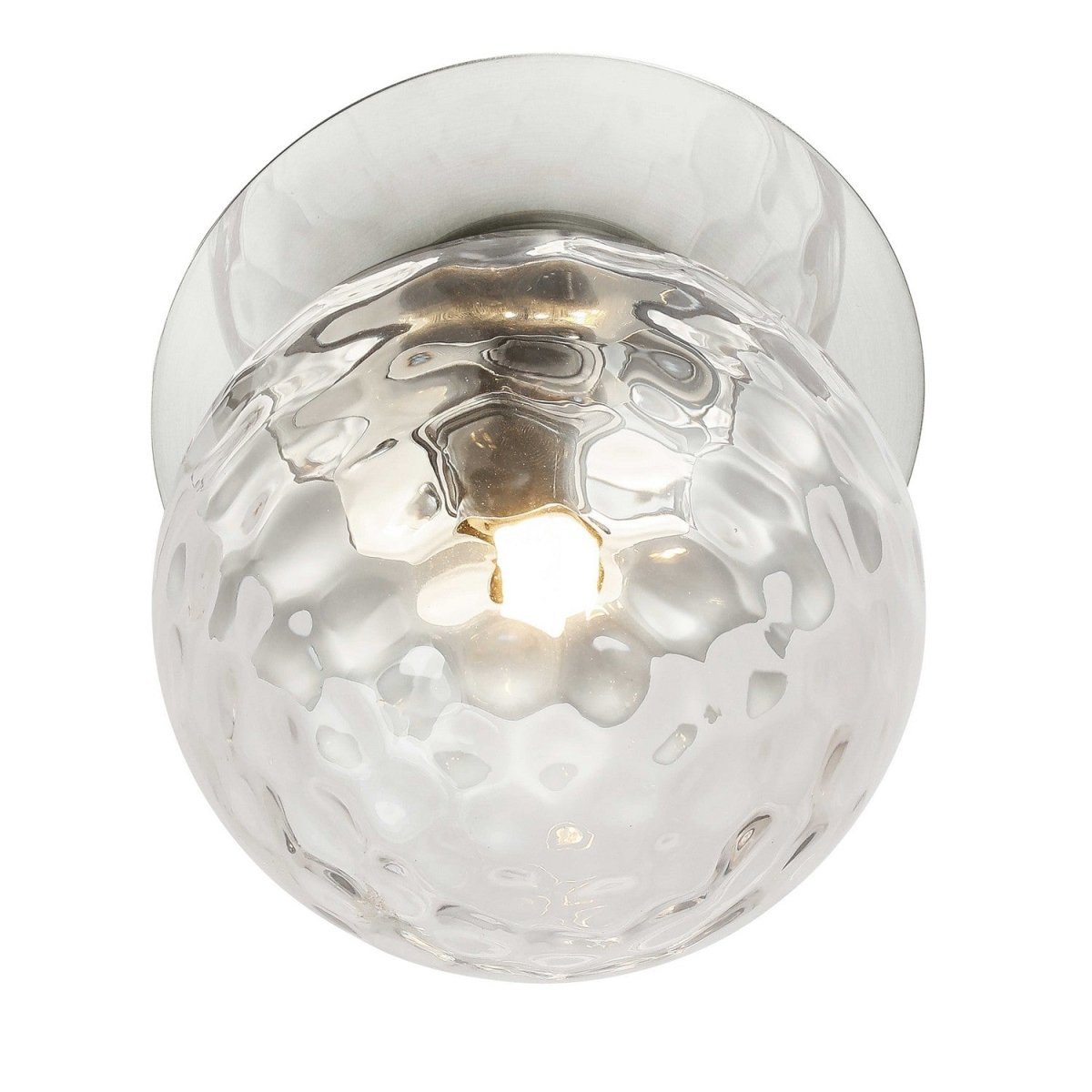 Plafonnier Burlat - Transparent / Chrome poli by Dainolite | Luminaires & cie