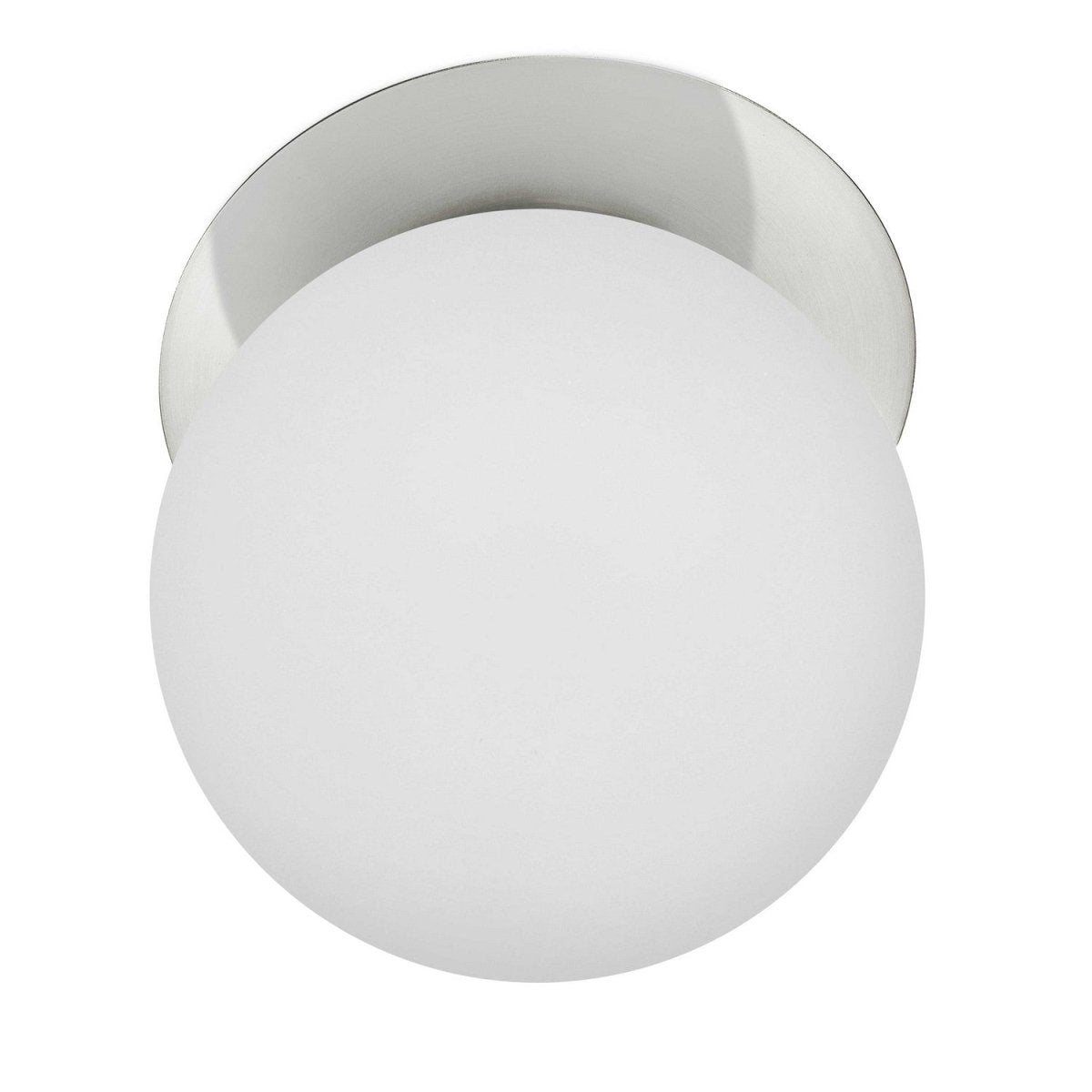 Plafonnier Burlat - Blanc / Chrome poli by Dainolite | Luminaires & cie
