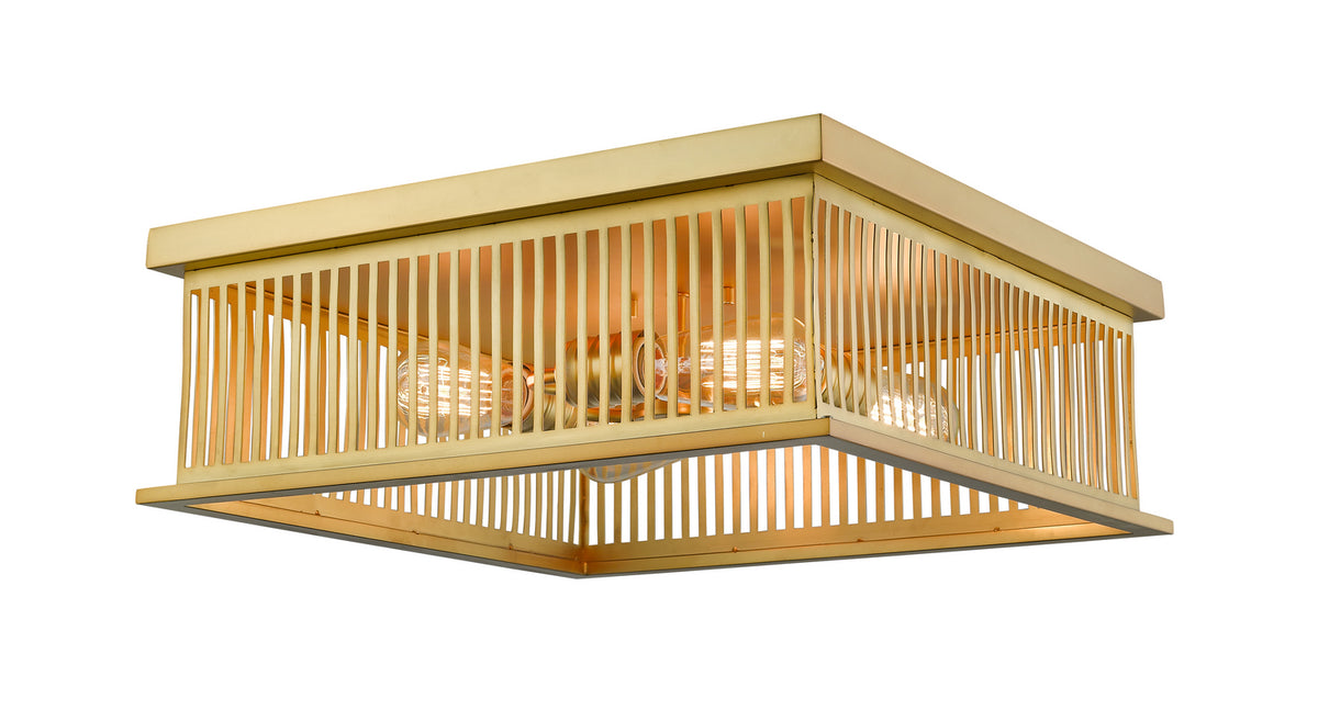 Plafonnier carré Camellia Laiton, 18" – Z-Lite