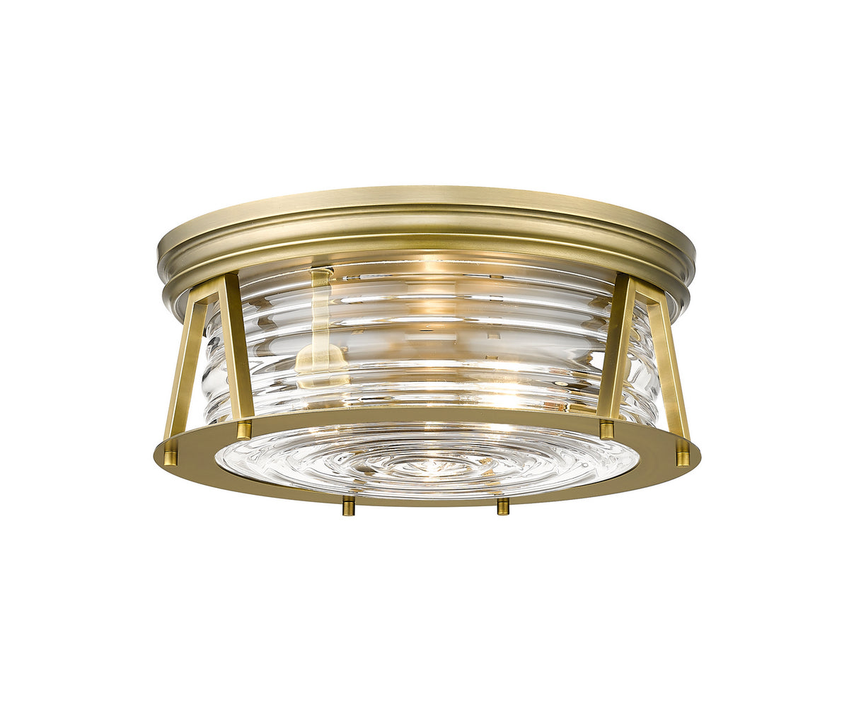 Plafonnier Cape Harbor Laiton frotté, 16" – Z-Lite