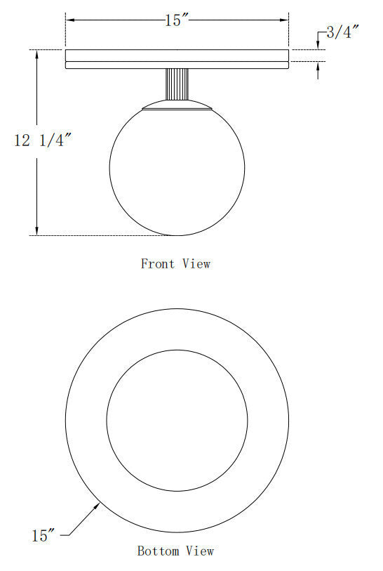 Plafonnier Carnagie Noir mat – vue 6