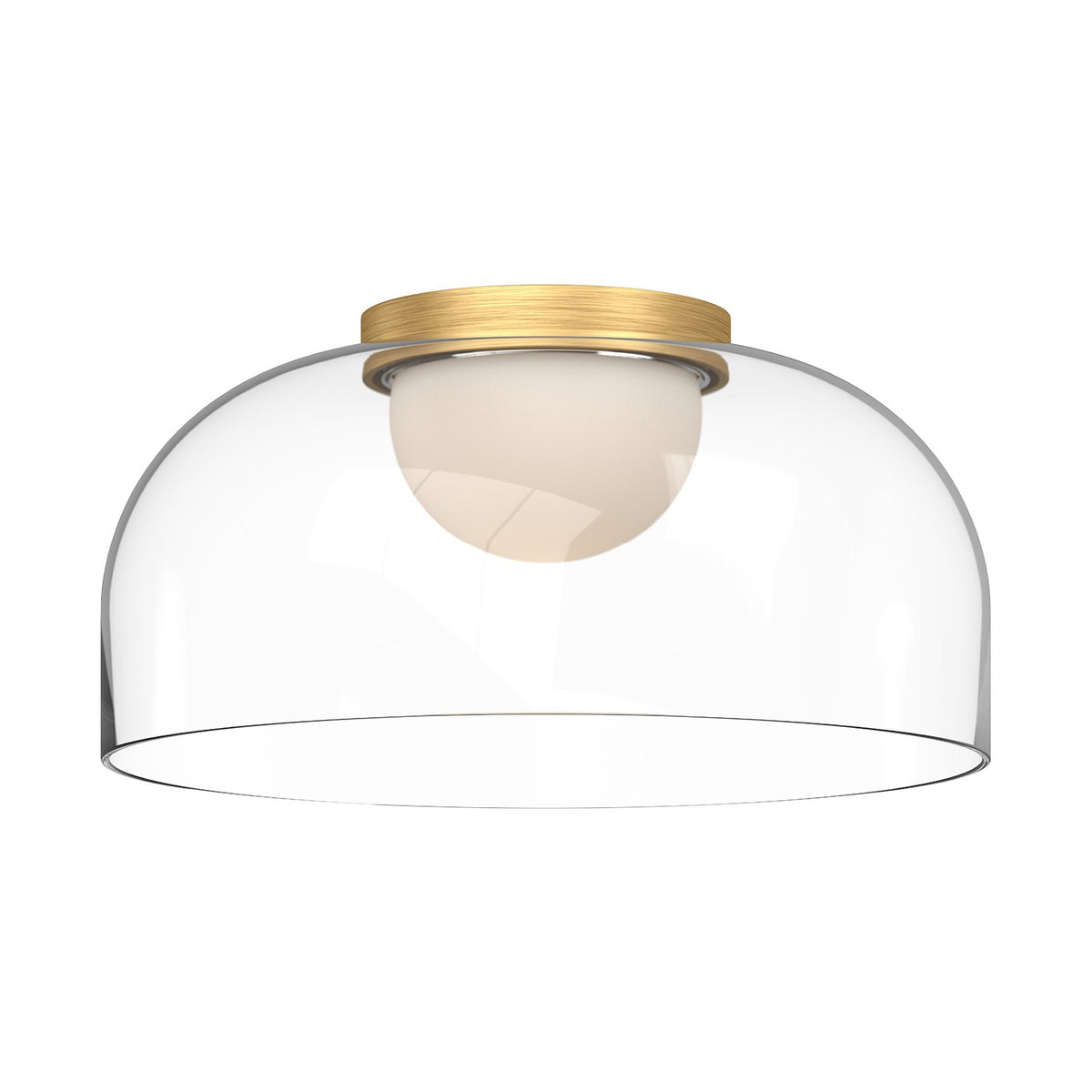 Plafonnier Cedar Or brossé/Transparent, 12" – Kuzco Lighting