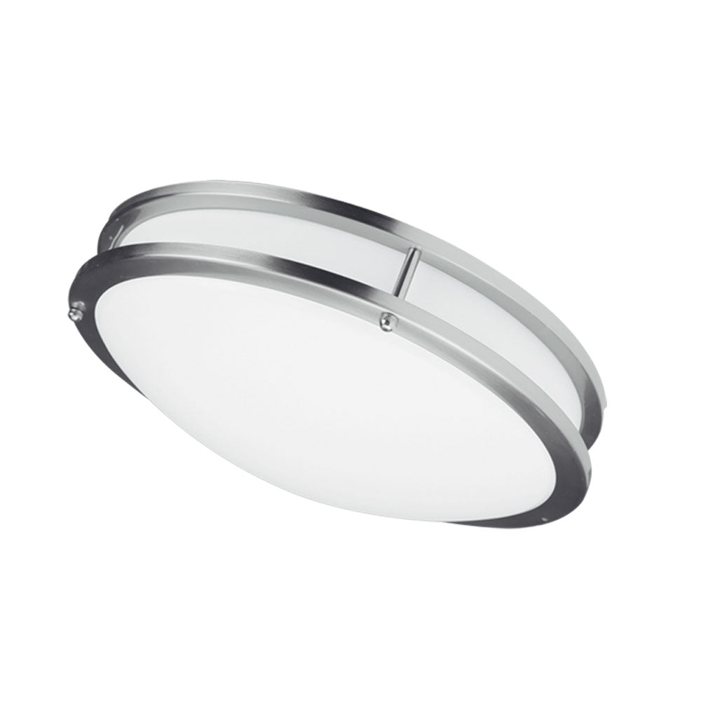 Plafonnier CFLED-C Blanc / Chrome satiné – Dainolite