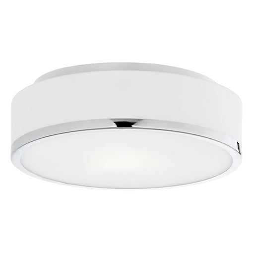 Plafonnier Charlie Chrome, Verre opale mat – vue 2