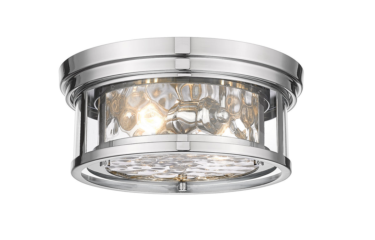 Plafonnier Clarion Nickel poli, 12" – Z-Lite