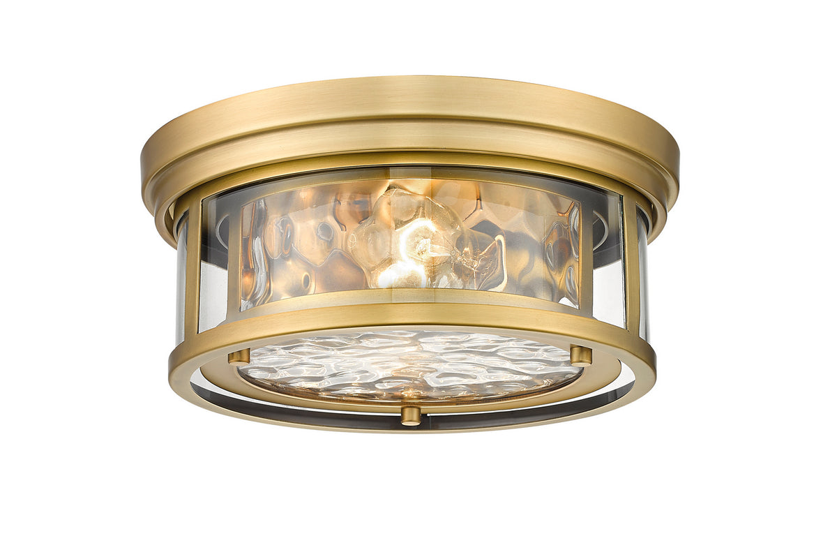 Plafonnier Clarion Laiton frotté, 12" – Z-Lite