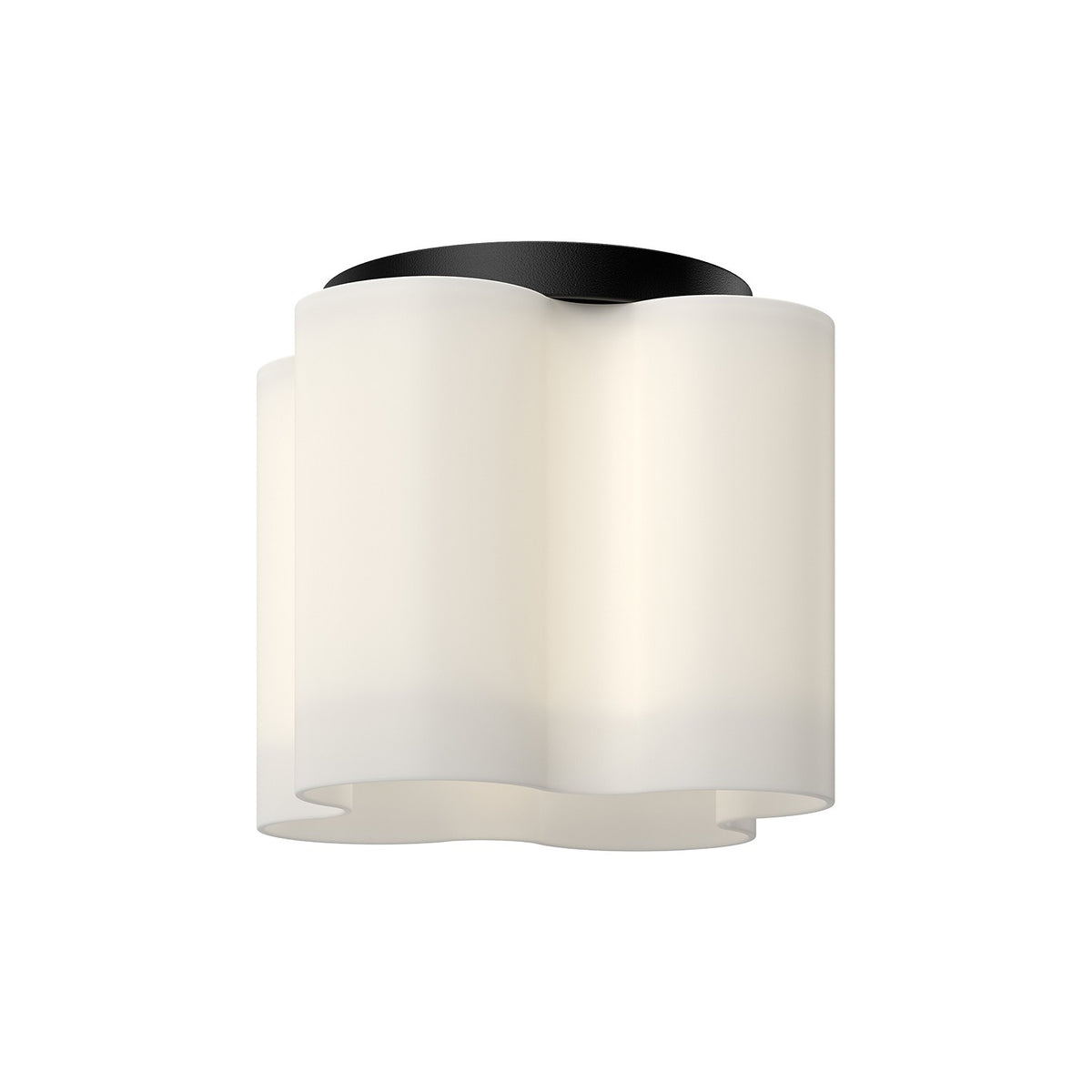Plafonnier Clover Noir / Verre opale – Kuzco Lighting