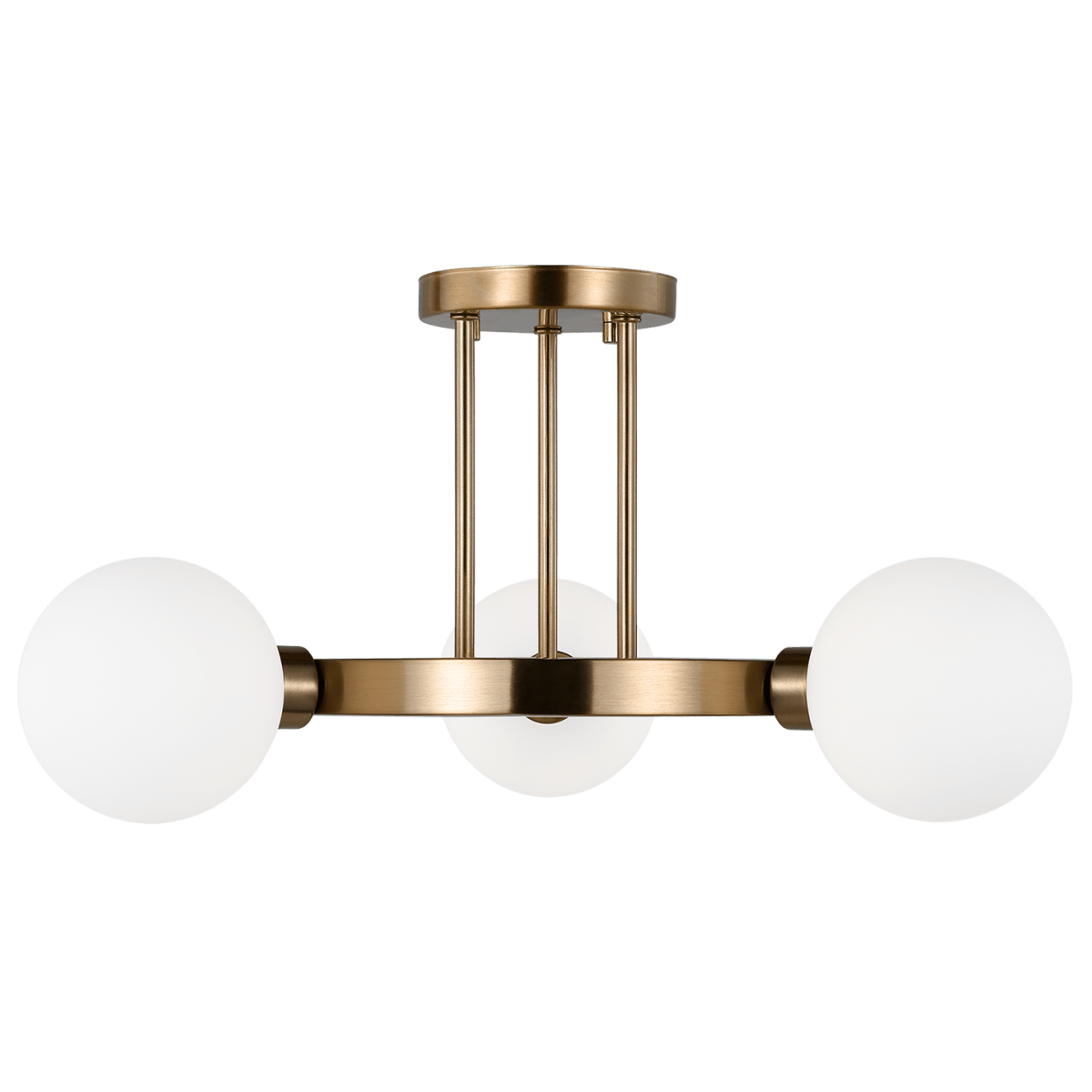 Plafonnier Clybourn - Laiton satiné by Visual Comfort Studio | Luminaires & cie