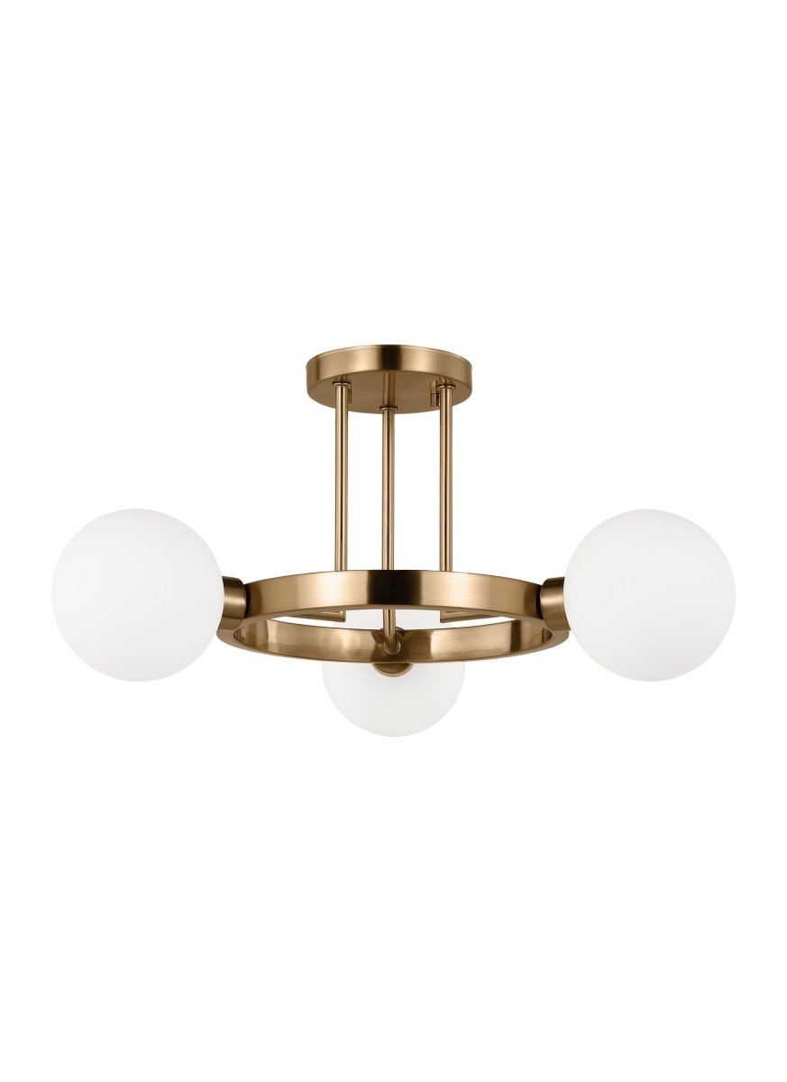 Plafonnier Clybourn - Laiton satiné by Visual Comfort Studio | Luminaires & cie