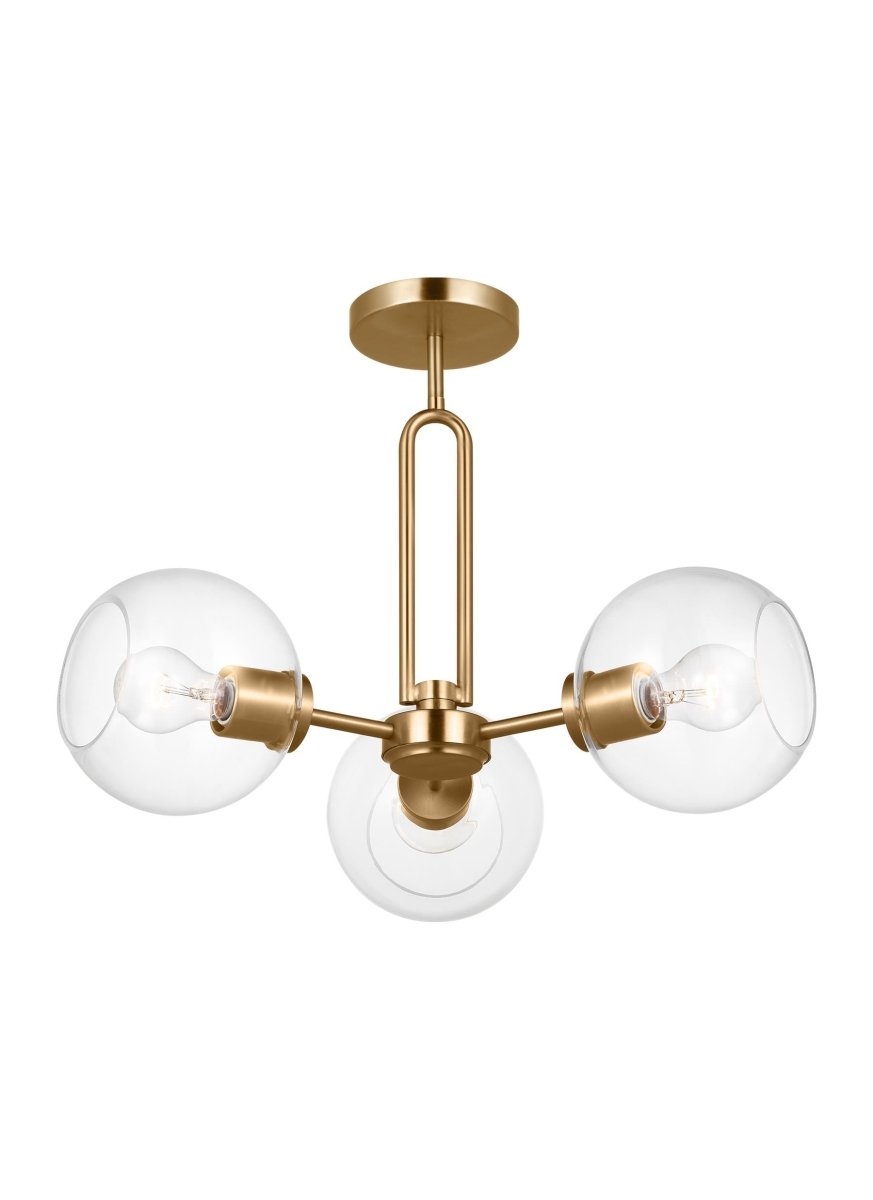 Plafonnier Codyn - Laiton satiné by Visual Comfort Studio | Luminaires & cie