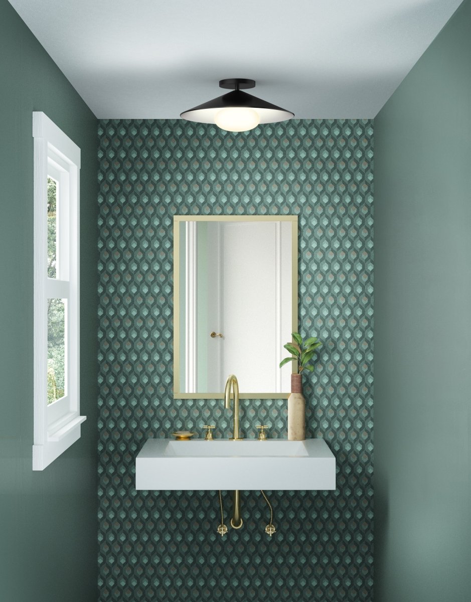 Plafonnier Cruz - Métal - noir / blanc by Kuzco Lighting | Luminaires & cie