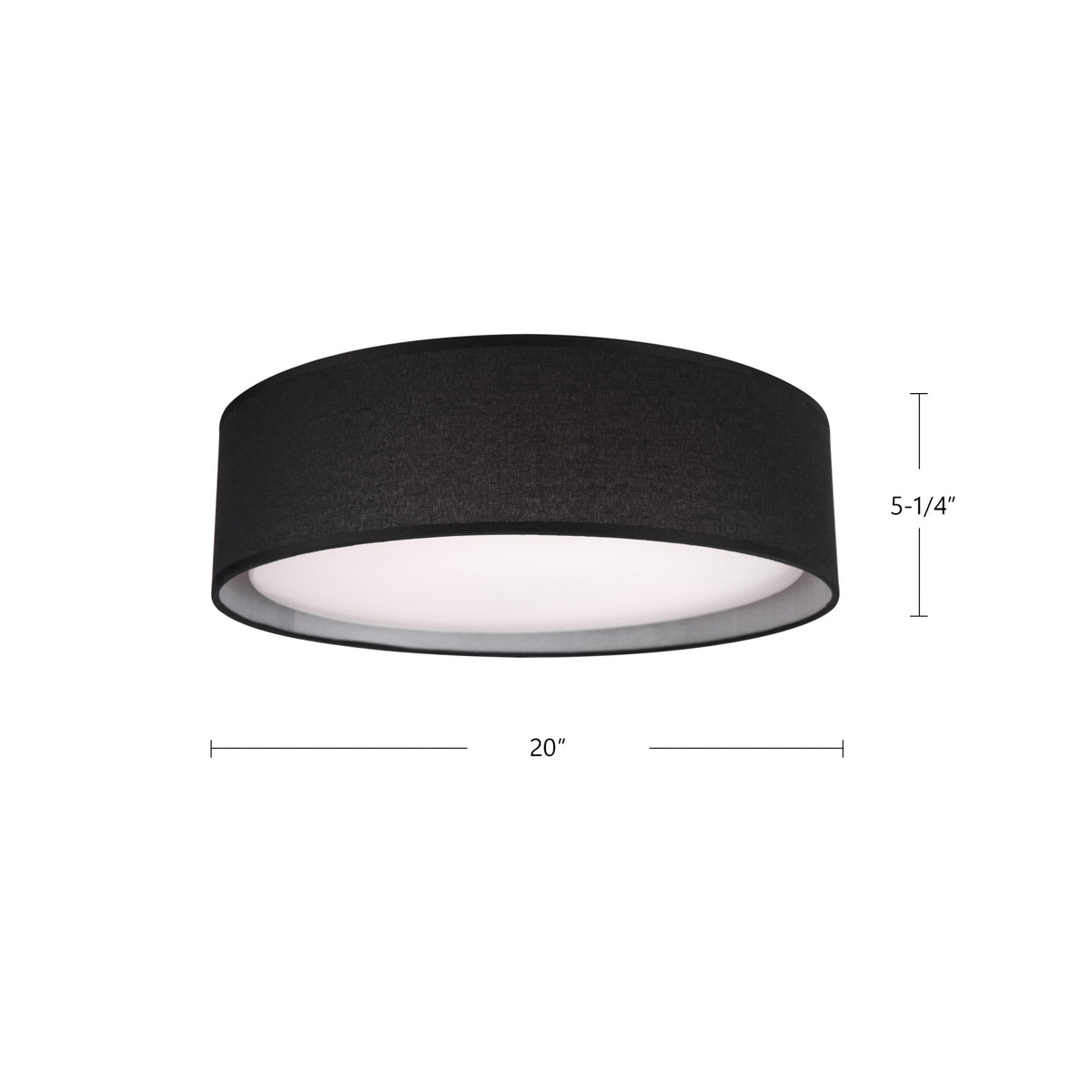 Plafonnier Dalton Beige, 20" – vue 3