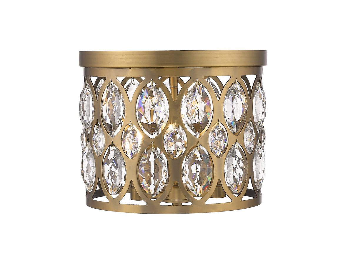 Plafonnier Dealey Laiton héritage, 12" – Z-Lite